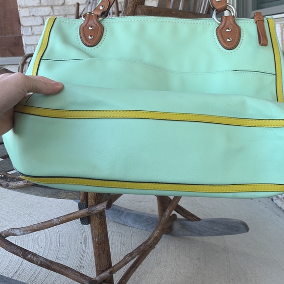 Coach Hallie Candied Aqua Handbag - Picture 7 of 10